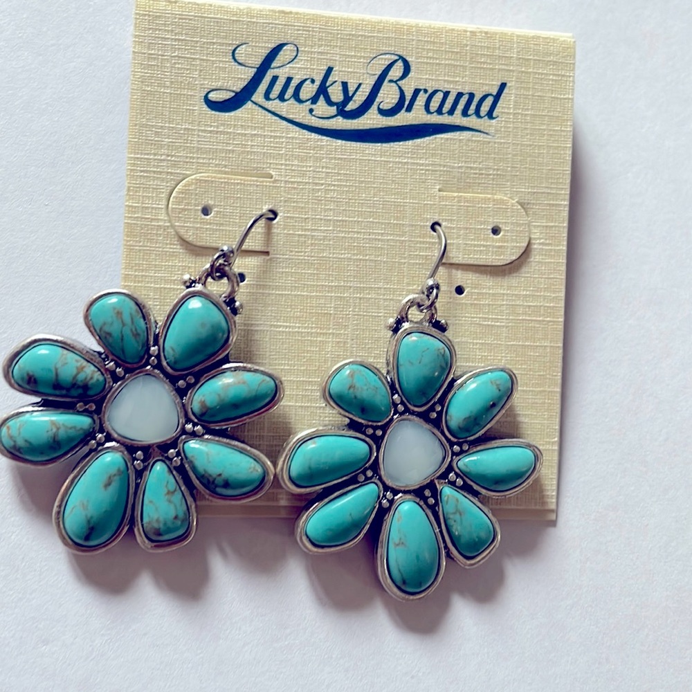 NWT Lucky 🍀 Brand Turquoise Earrings